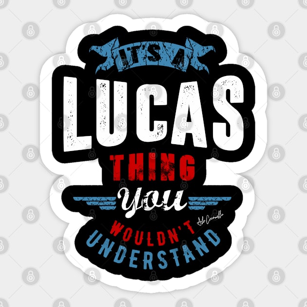 Is Your Name, Lucas ? This shirt is for you! Sticker by C_ceconello